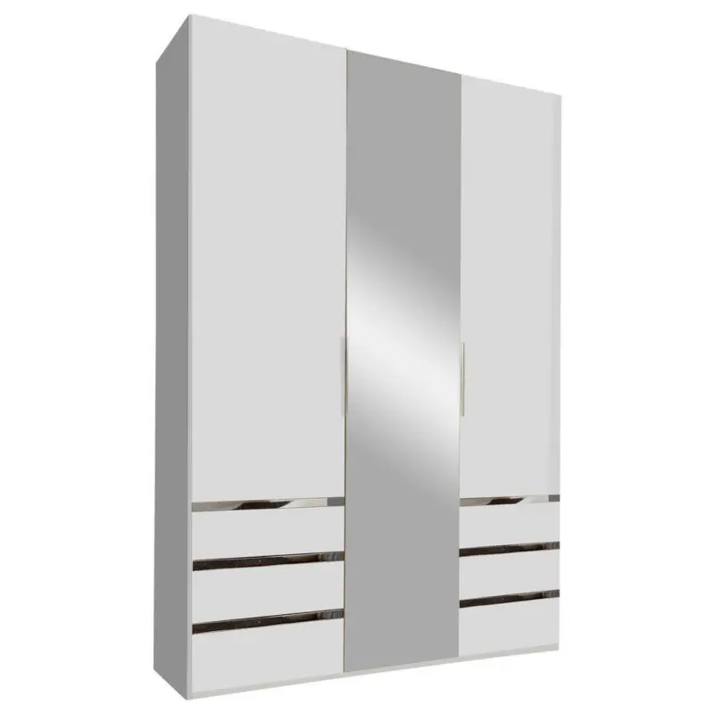 Drehtürenschrank in Weiss in Weiß