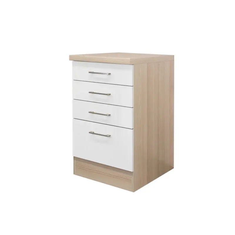 Küchenunterschrank 50/86/60 cm in Akaziefarben, Perlmutt
