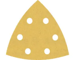 Schleifblatt für Deltaschleifer Bosch Expert for Wood and Paint, 93x93x93 mm, Korn 180, 6-Loch, 50 Stück