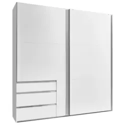 Schwebetürenschrank in Weiß