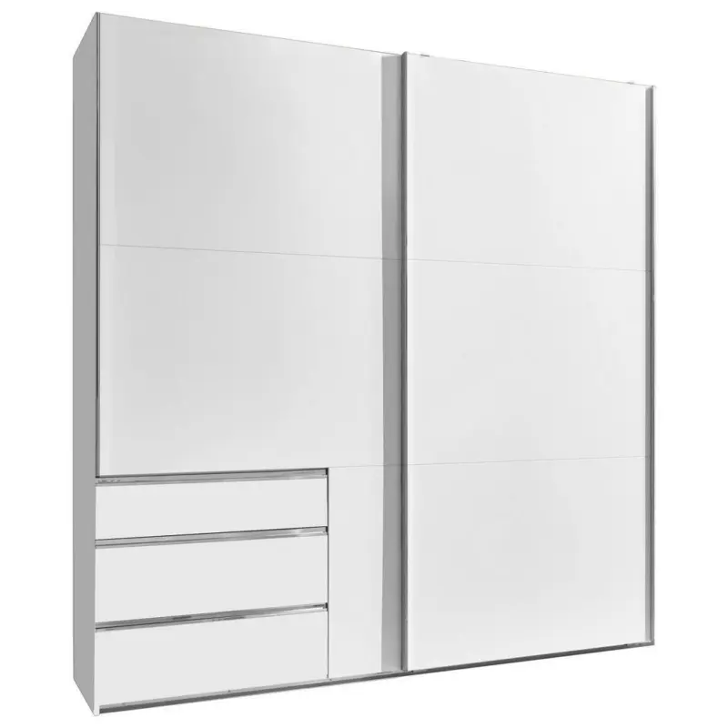 Schwebetürenschrank in Weiß