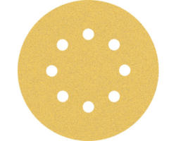 Schleifblatt für Exzenterschleifer Bosch, Ø125 mm, Korn 80, 8-Loch, 50 Stück