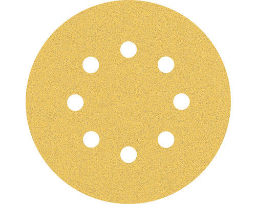 Schleifblatt für Exzenterschleifer Bosch, Ø125 mm, Korn 80, 8-Loch, 50 Stück