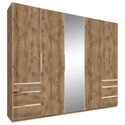 Drehtürenschrank in Eichefarben