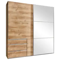 Schwebet&uuml;renschrank in Eichefarben