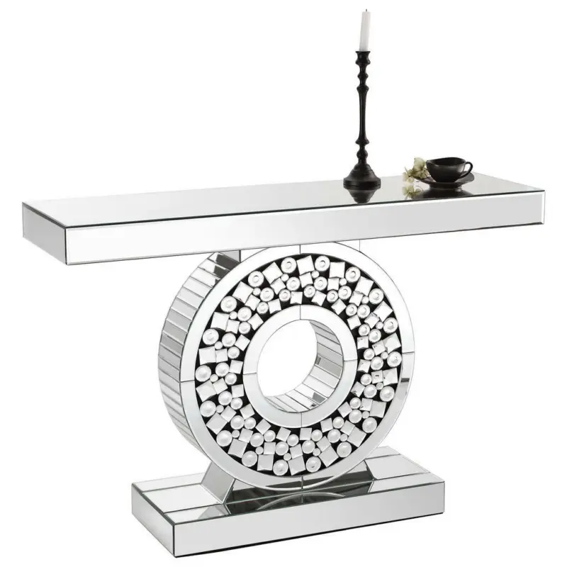 Konsolentisch in Glas, Holzwerkstoff 120/35,5/80 cm