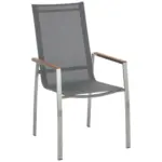 XXXLutz Lauterach - Ihr Möbelhaus bei Bregenz Stapelsessel in Holz, Metall, Textil Grau, Edelstahlfarben