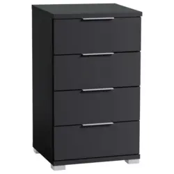 Nachtkästchen in Schwarz