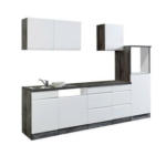 XXXLutz Wels - Ihr Möbelhaus in Wels Küchenleerblock 280 cm in Grau, Weiß