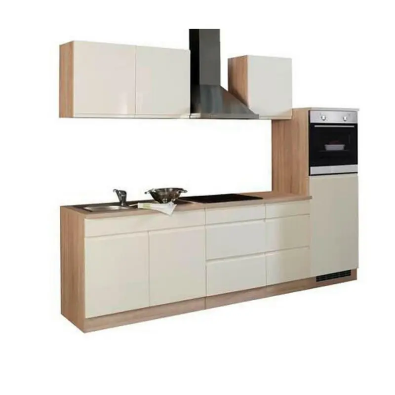 K&uuml;chenblock 270 cm in Creme, Sonoma Eiche