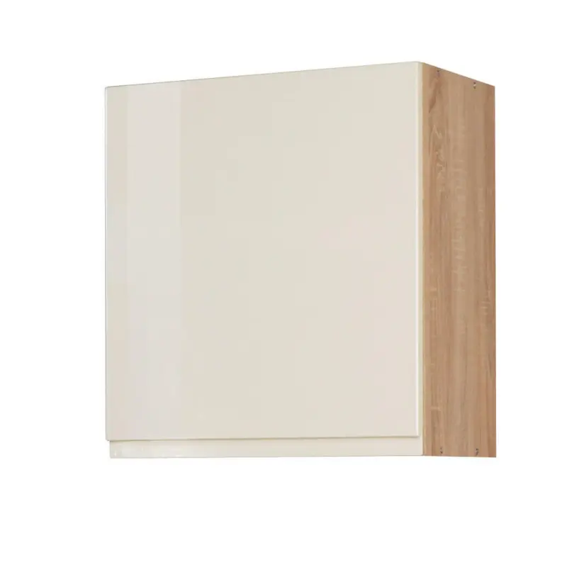 Küchenoberschrank 50/57/34 cm in Creme, Sonoma Eiche