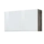 XXXLutz Lauterach - Ihr Möbelhaus bei Bregenz Küchenoberschrank 100/57/34 cm in Grau, Weiß Hochglanz