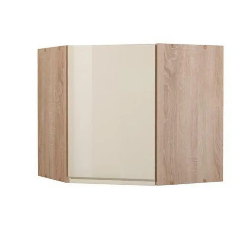 Eckoberschrank 60/57/60 cm in Creme, Sonoma Eiche