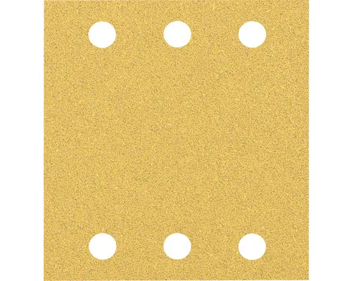 Schleifblatt für Schwingschleifer Bosch, 115x107 mm, Korn 80, 6-Loch, 50 Stück