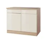 XXXLutz Lauterach - Ihr Möbelhaus bei Bregenz Küchenunterschrank 100/85/60 cm in Creme, Sonoma Eiche