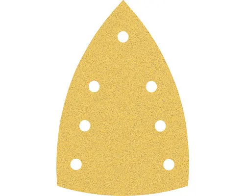 Schleifblatt für Deltaschleifer Bosch, 100x150 mm, Korn 80, Gelocht, 50 Stück