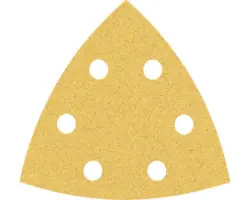 Schleifblatt für Deltaschleifer Bosch Expert for Wood and Paint, 93x93x93 mm, Korn 80, 6-Loch, 50 Stück