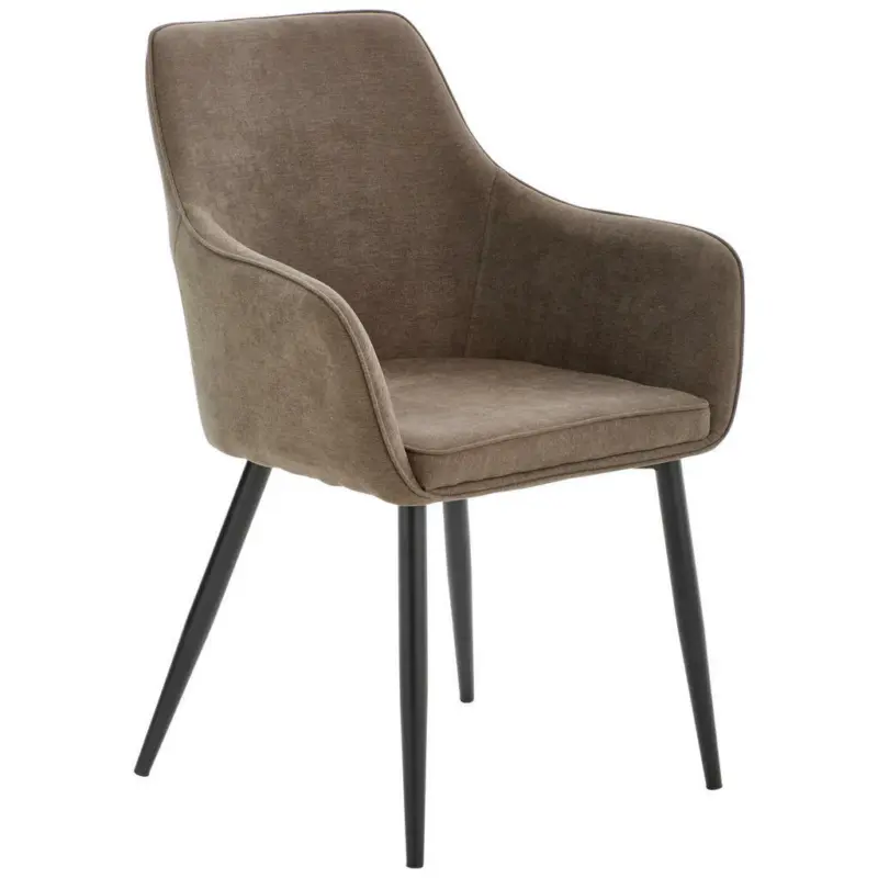 Armlehnstuhl in Eisen Mikrofaser