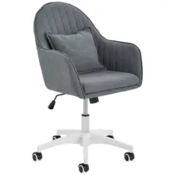 Drehstuhl in Mikrofaser Dunkelgrau