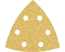 Schleifblatt für Deltaschleifer Bosch Expert for Wood and Paint, 93x93x93 mm, Korn 40, 6-Loch, 50 Stück