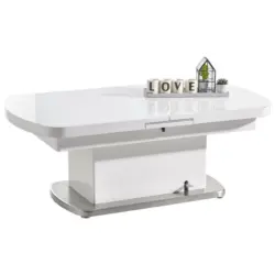 Couchtisch in Metall, Glas, Holzwerkstoff 135/75/50 cm