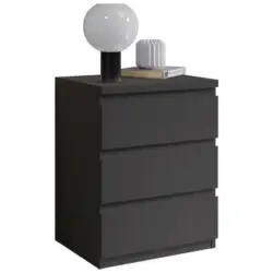 Nachtkästchen in Graphitfarben