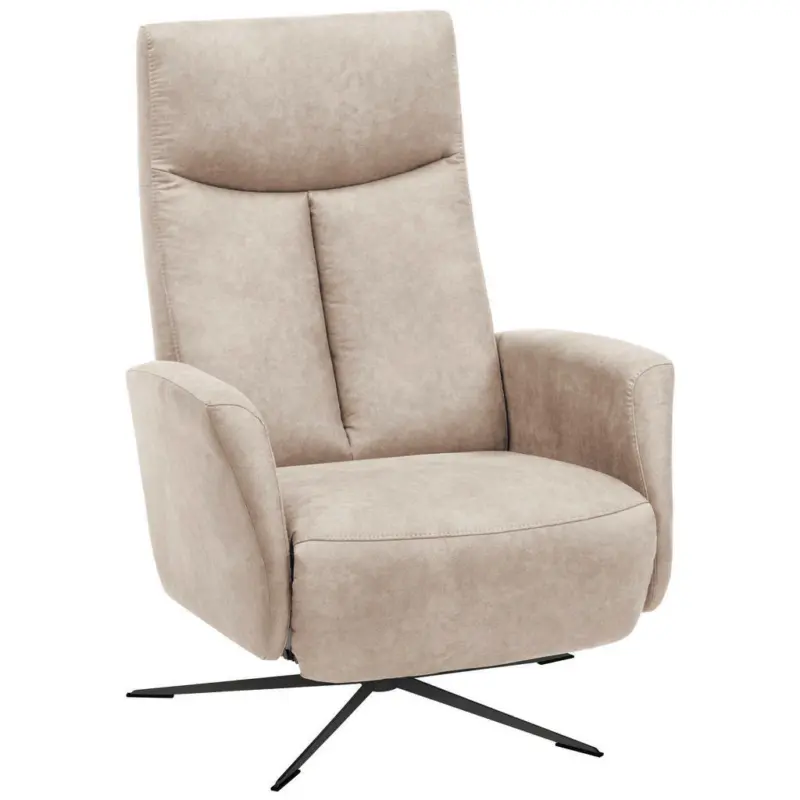 Relaxsessel in Textil Hellgrau