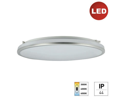 LED Deckenleuchte White² 18 W 2000 lm 3000 - 6000 K 330x330x62 mm IP 44 weiß (Rahmen silber)