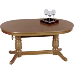 Couchtisch in Holz, Holzwerkstoff 120-160/75/56-72 cm