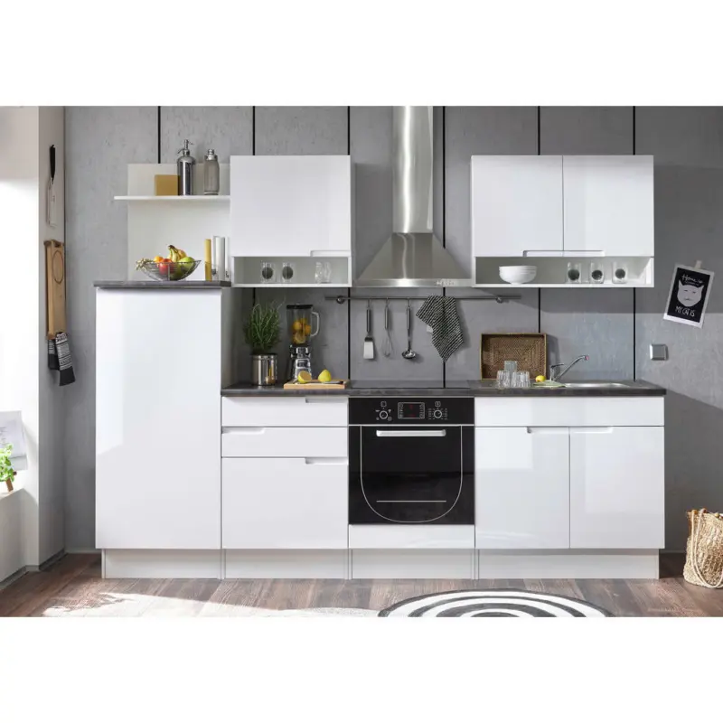 Küchenleerblock 270 cm in Weiß