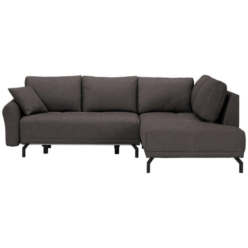 Ecksofa in Webstoff Braun