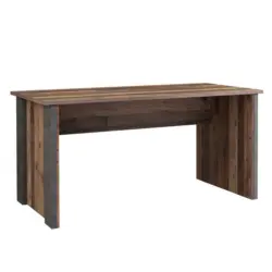 Schreibtisch 153/70/73,5 cm in Braun, Dunkelgrau