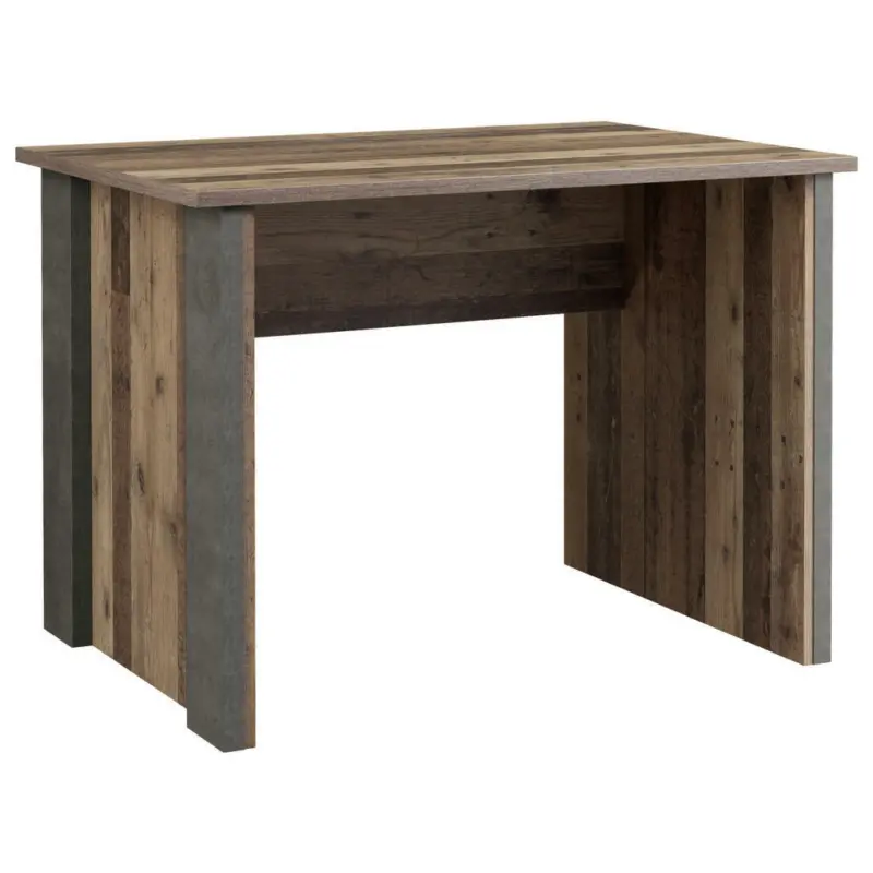Schreibtisch 103/70/73.5 cm in Braun, Dunkelgrau