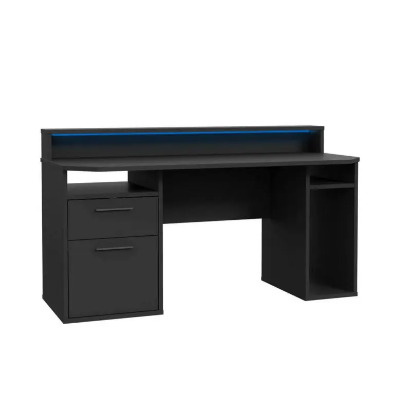 Gaming Tisch 160/72/91 cm in Schwarz