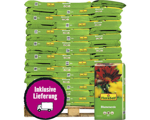 Blumenerde FloraSelf 48x50 L (= 2,4 m³) Palette inkl. Lieferung