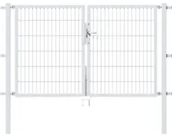 Doppeltor Flexo 197 x 120 cm silber