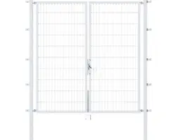 Doppeltor Flexo 197 x 200 cm silber