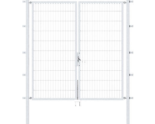 Doppeltor Flexo 197 x 200 cm silber