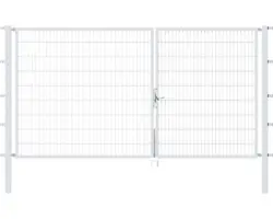 Doppeltor Flexo 350 x 180 cm silber