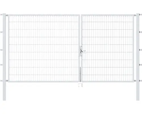 Doppeltor Flexo 350 x 180 cm silber