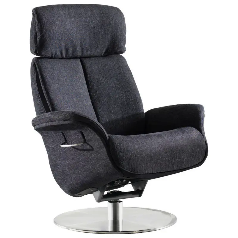 Relaxsessel in Textil Schwarz