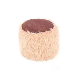Pouf in Beige Kunststoff