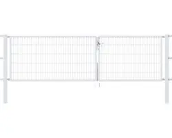 Doppeltor Flexo 350 x 100 cm silber