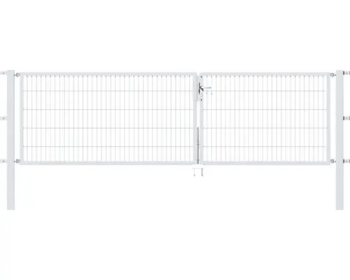 Doppeltor Flexo 350 x 100 cm silber