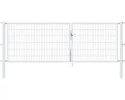 Doppeltor Flexo 350 x 120 cm silber