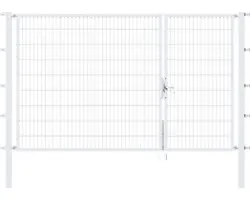 Doppeltor Flexo 298,5 x 180 cm silber