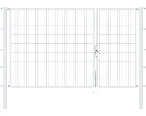 Doppeltor Flexo 298,5 x 180 cm silber