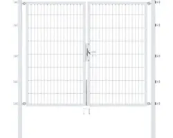Doppeltor Flexo 197 x 160 cm silber