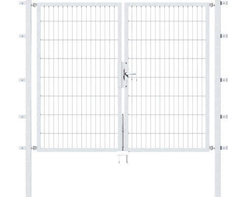 Doppeltor Flexo 197 x 160 cm silber