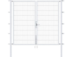 Doppeltor Flexo 197 x 180 cm silber